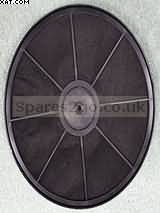 ELECTROLUX CH610B CIRCULAR CARBON FILTER - WITH CENTRE CAP WITH HOLE X1 - 233MM DIAMETER