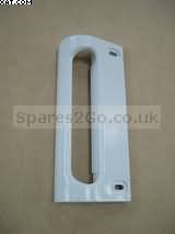 INDESIT GR1459 DOOR HANDLE - WHITE - FIXING HOLES 8 TO 15CM