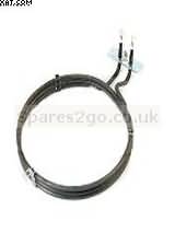 WHIRLPOOL-SEE PHILIPS/WPOOL G2P70F/01WH FAN OVEN ELEMENT - 3 TURN 2500W